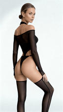 Aura Noir Coupée - Ensemble lingerie